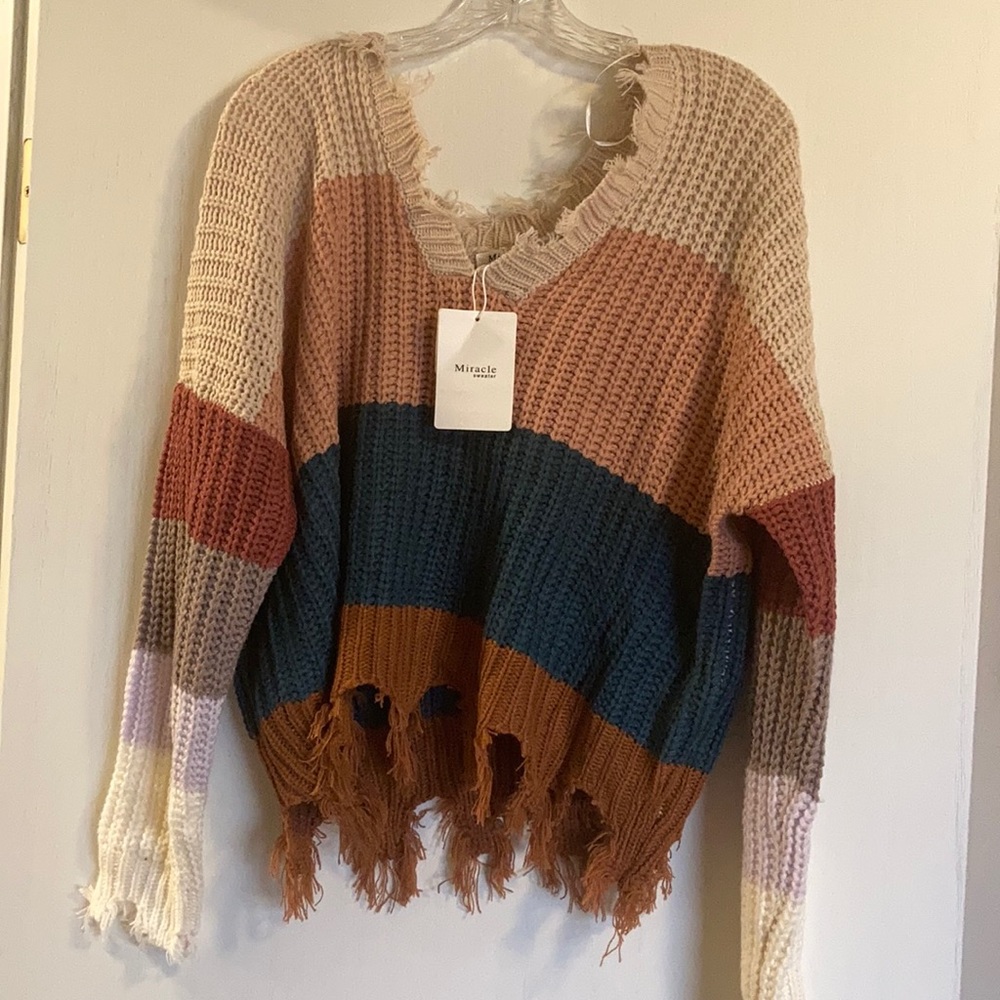Frayed Miracle Sweater